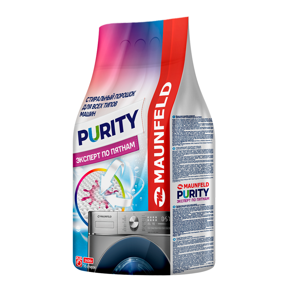 Стиральный порошок  Maunfeld Purity Эксперт по пятнам Automat 2400г MWP2400BM