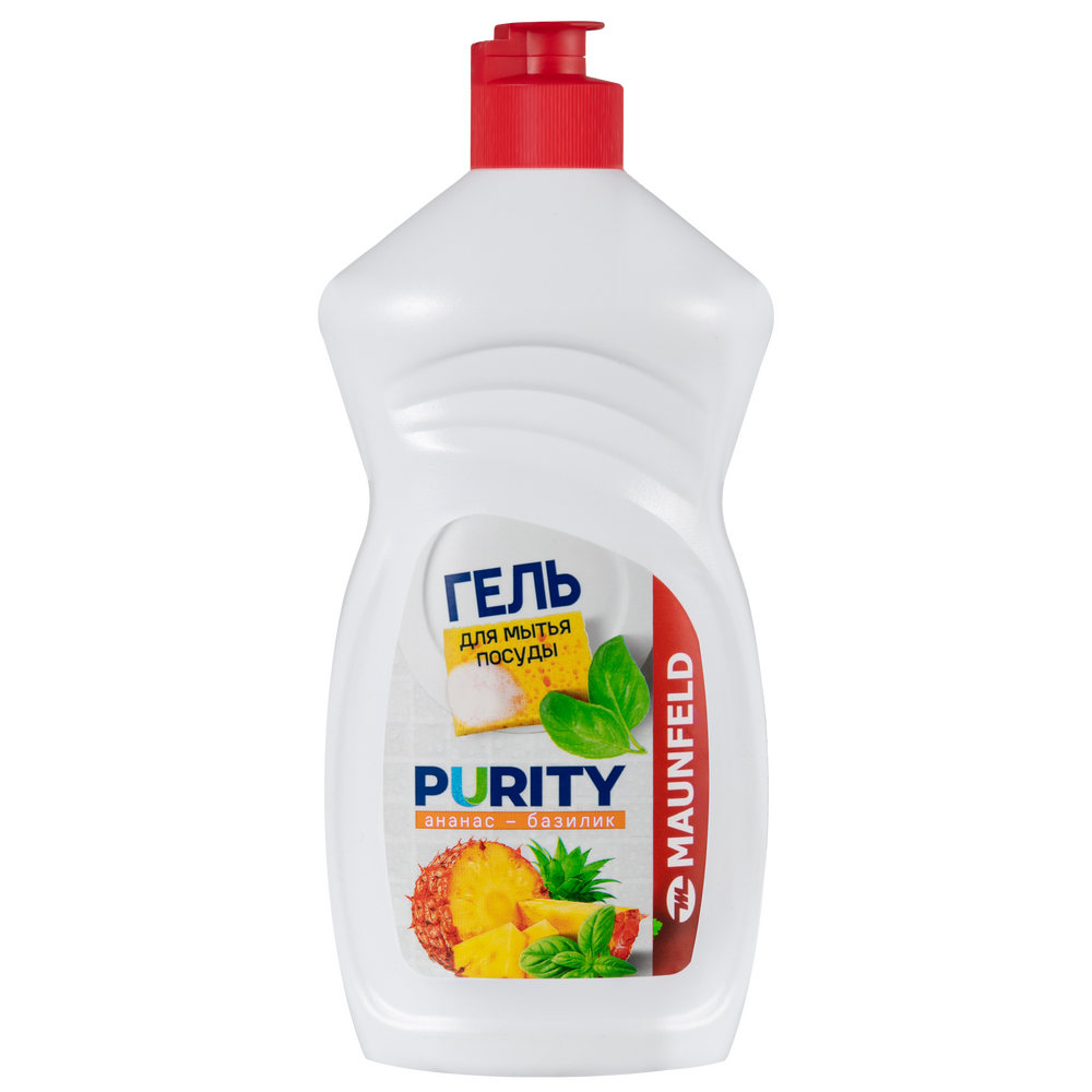 Гель для мытья посуды Maunfeld Purity Ананас и базилик 450г MDL450PF
