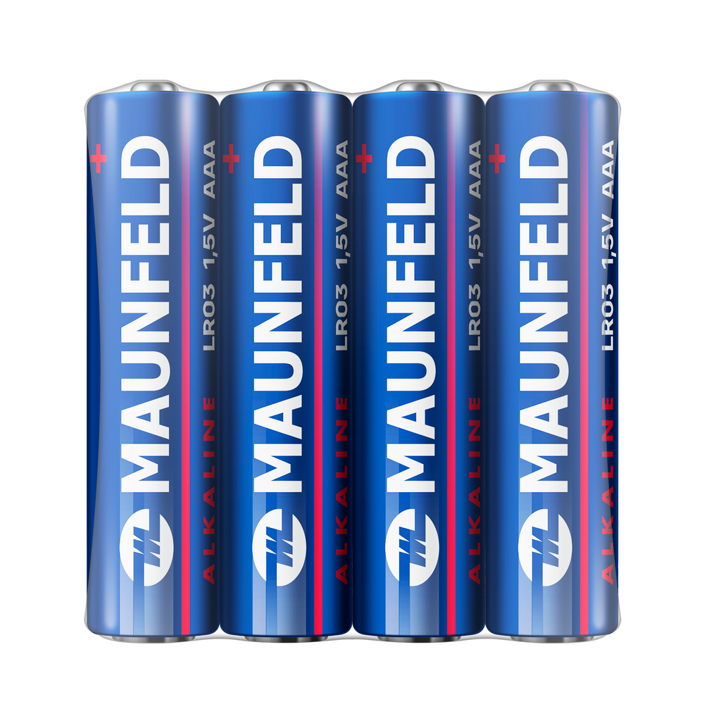 Батарейки MAUNFELD Alkaline ААА(LR03) MBLR03-SR40, спайка 4 шт