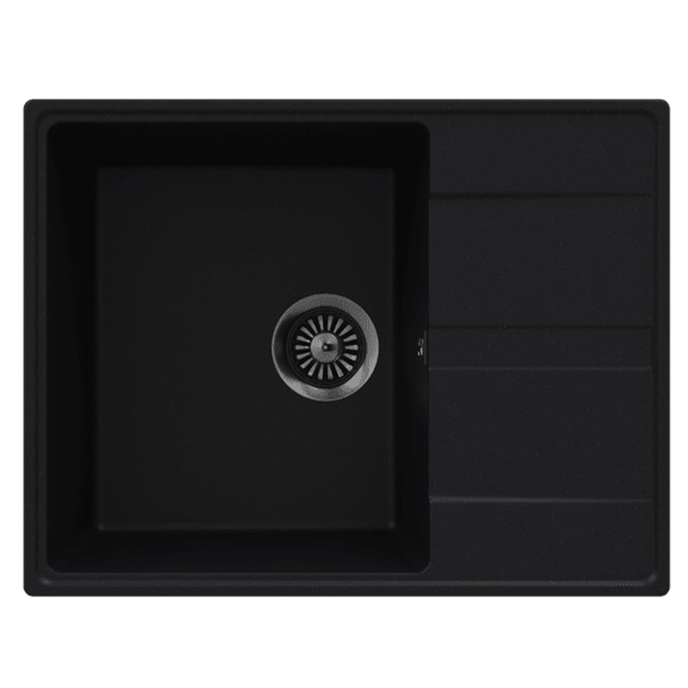 Кухонная мойка MAUNFELD Lacrima 650 MFQS-650B черный