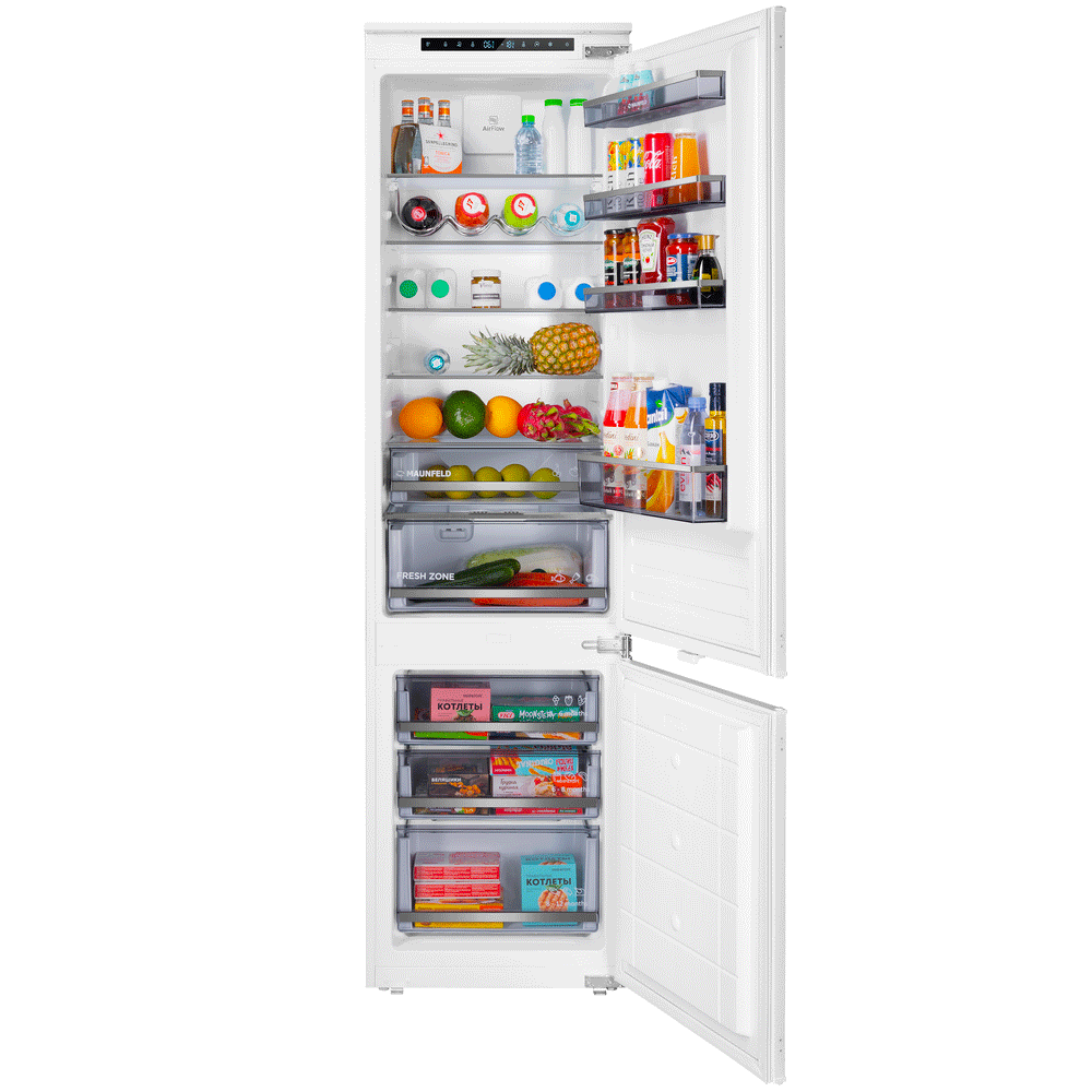 Холодильник-морозильник встраиваемый MAUNFELD MBF193SLFWGR