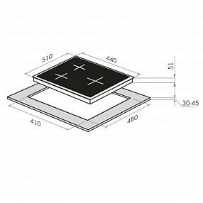 Газовая варочная панель HOMSAIR HGS433S Газовая варочная панель HOMSAIR HGS433S