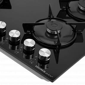 Газовая варочная панель HOMSAIR HGG641EBK Газовая варочная панель HOMSAIR HGG641EBK
