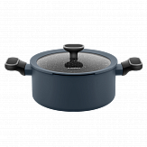 Кастрюля MAUNFELD FRIDA MCS29FA02DG из кованого алюминия со стеклянной крышкой, 20 см, 2,9 л