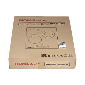 Электрическая варочная панель HOMSair HVY43DBK