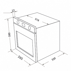 Шкаф духовой электрический HOMSair OEF657S
