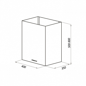 Кухонная вытяжка HOMSair PHLOX Push 40 черный