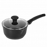 Ковш MAUNFELD OSVALD MF15SVLD15SP универсальный из литого алюминия со стеклянной крышкой, 1,5 л