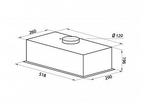Кухонная вытяжка HOMSair Crocus Push 52 черный (экскл. 21век)